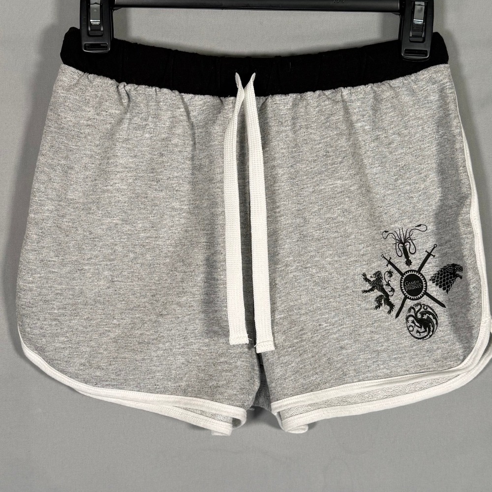 Game‎ of Thrones Westeros House Sigils Lounge Shorts Gray Womens Medium HBO